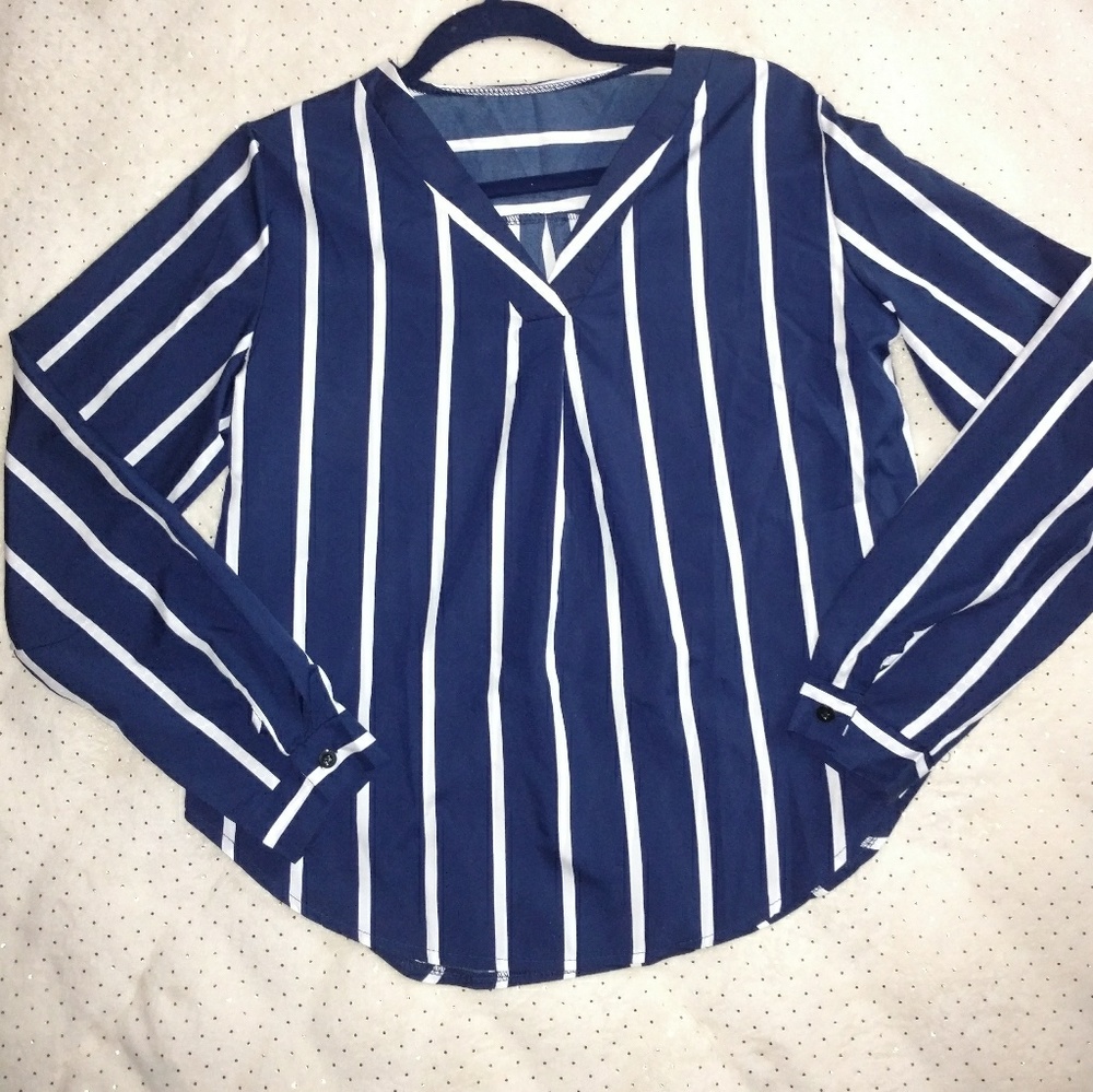 Navy Blue Blouse